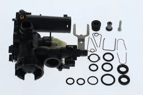 BOSCH Rücklaufeinheit mit Zubehörteilen, einschließlich Dichtungen, Federclips und Befestigungselementen, zur Verwendung in entsprechenden technischen Anwendungen.
